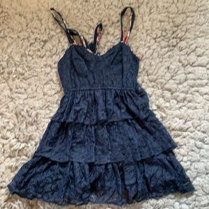 Abercrombie and Fitch blouse. Dark blue, shell is nylon